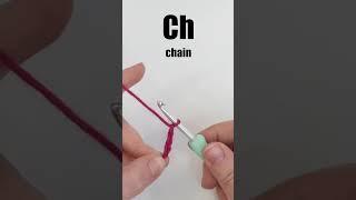 How to Crochet Chain Stitch: ch #easycrochet