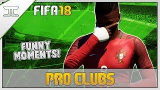 SCORING INSANE VOLLEYS! - FIFA 18 Pro Clubs Funny Moments! (FIFA 18 Funny Moments)