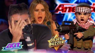 A Gazan child terrifies the audience and the rulers | He received the golden buzzer | AGT 2024