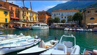 Garda Lake and the town of Malcesine...