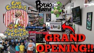 GRAND OPENING OF PSYCHO TURTLE COLLECTIBLES! Tour Of Our New & Amazing Store!!