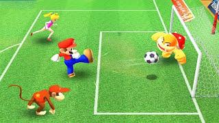 The Ultimate Showdown: Mario Sports Superstars Football - Team Mario Vs Team Peach