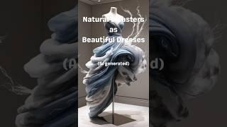 Natural Disasters as Beautiful Dresses | AI generated #shorts