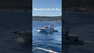 Lady On Top #trending #viralvideo #travel #summer #beach #beachlife #yacht #yachtlife #tender