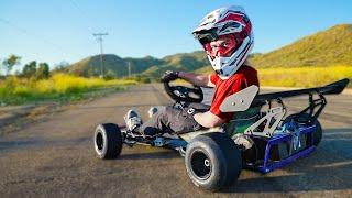 70mph ELECTRIC GoKart is INSANE // Sur Ron E-Kart