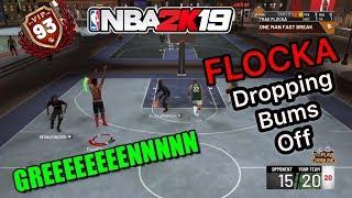 HILARIOUS ARGUMENTS! NBA 2K19! FLOCKA VS. THE BUM SQUAD! DROPPED OFF 3 TIMES IN Q A ROW! #GOMFSFB