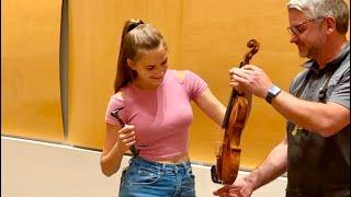 I play on STRADIVARIUS violin worth millions $$$ - Karolina Protsenko