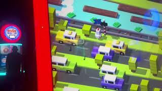 Playing Crossy Road At Incredible Pizza