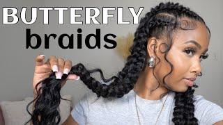 Butterfly Braids Tutorial || Easy Braided Hairstyles