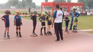 Niviransh Sundrani won silver medal in 600 mtr in Gurgaon district roller skating championship