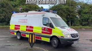 Unique Command Unit Responds To Raging Factory Fire! - Staffordshire Fire And Rescue.