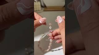 How to make a beaded flower necklace 🪷 Beaded daisy necklace tutorial