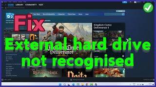 Steam not recognised external hard drive Fix