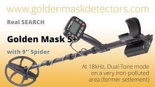 Golden Mask 5+ metal detector real search