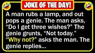  BEST JOKE OF THE DAY! - A man was walking along a beach, and stumbled upon an old... | Funny Jokes