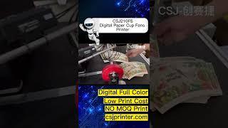 Multi Color Paper Cup Fans Printer，CSJ210FS  disposable cup printing machine