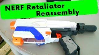 Nerf Retaliator (How To - Reassemble) - diYotamCh