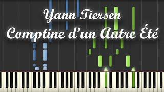 Comptine d'un Autre Été - Yann Tiersen (Piano Tutorial)