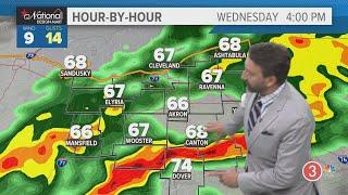 Wednesday's extended Cleveland weather forecast: Storms with heavy rainfall today in Northeast Ohio