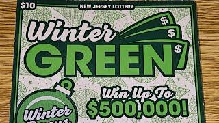 Winning Session!  10 Tickets Winter Green NJ Lottery Scratch Off Tickets