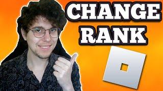 How To Change Rank In Roblox Group