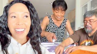 Learning how to PLAY MAHJONG with my Filipino Aunt | Favorite Chinese tile game in the Philippines