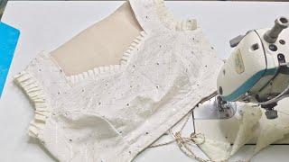 40 size Boat Neck Princess Cut Blouse Cutting and Stitching || Blouse Cutting tutorial