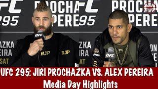 UFC 295: Jiri Prochazka & Alex Pereira Media Day Highlights