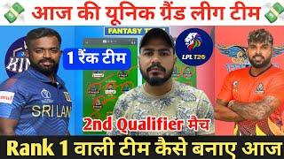 JK vs KFL Dream11 Prediction ! Jaffna Kings vs Kandy Falcons Dream11 Team ! JK vs KFL Dream11