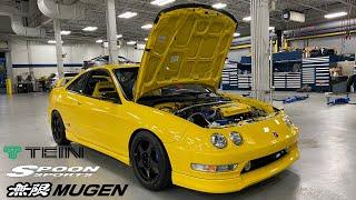 Phoenix Yellow Integra Type-R Minor Refresh - Mugen Intake | Spoon Strut Bars | Tein Coilover (Pt 6)