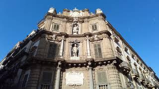 Quattro Canti, officially known as Piazza Vigliena, is a Baroque square - Palermo Italy - ECTV