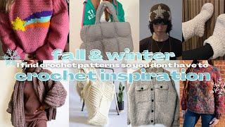 fall & winter crochet inspiration with links! #2 ️| 20 trendy crochet patterns | crochet ideas