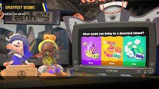 Splatoon 3 - "What would you bring to a deserted island?" Splatfest Gameplay [TEAM GEAR]