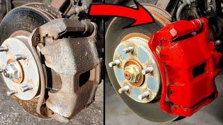 HOW TO PAINT BRAKE CALIPERS | Easiest Method | No Taking Off ANY Bolts Or Nuts