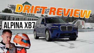 $150,000 Alpina XB7 Drifting in the Snow with NASCAR Driver at Lime Rock Park | Review