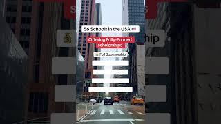 Schools in the USA Offering Fully Funded Scholarships for International Students | study in USA