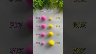 Hot Pink + Yellow, Satisfying Colour Mixing!#shorts #colour #colormixing #satisfying #clay #fyp
