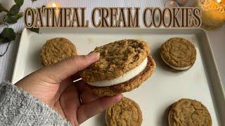 Oatmeal Cream Cookies  Bake With Me