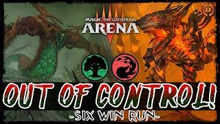 EXPLOSIVE GROWTH | MTG Arena - Gruul Aggro Counters Proliferate Burn SIX WIN RUN Standard Deck