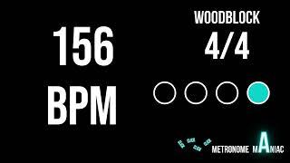 Metronome 156 BPM 4/4 - Woodblock
