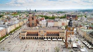 Rynek Główny w Krakowie z drona 4K