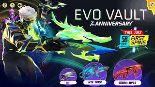 NEXT EVO VAULT EVENT , 7TH ANNIVERSARY FREE REWARDS 2024 | FREE FIRE NEW EVENT | FF NEW EVENT