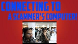 Accessing a Microsoft Scammer's Computer