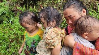 Giang Thi Ty: the suffering of a mother, looking for her children in the rain and storm