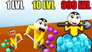 SHINCHAN and FRANKLIN Made Millions by Digging a VERY Big Hole (Dig Deeper) with CHOP | NOOB vs PRO