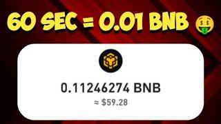 Free bnb Mining Website (0.001 Every Seconds) No Deposit