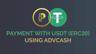 How to pay for a product using USDT ERC-20 with ADVCash