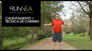 Calentamiento y técnica de carrera para runners