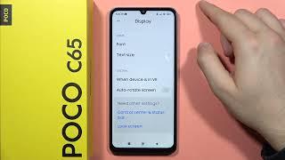 POCO C65: Turn On/Off Auto Rotate Screen - Enable Automatic Display Rotation #pocophone