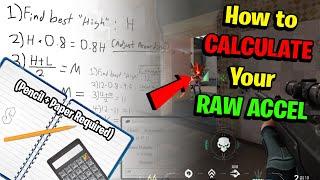 How To CALCULATE Your Raw Acceleration! (WARNING: MATH ) | Pro FPS Aim Coach